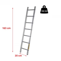 Scara aluminiu simpla 6 trepte, inaltime 1,63 m